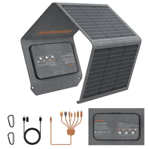 MHPOWOS 40W Portable Solar Panel Charger
