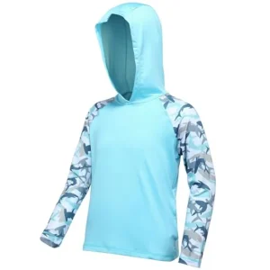 Rash Guard Swim Hoodie,  Long Sleeve , Youth